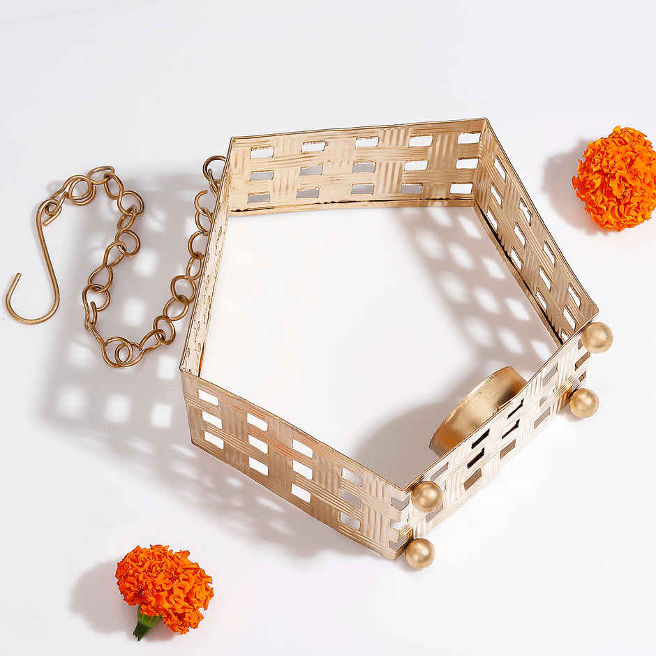 Tree Shape Wall Hanging Metal Tealight Candle Holder | Metal | IGP