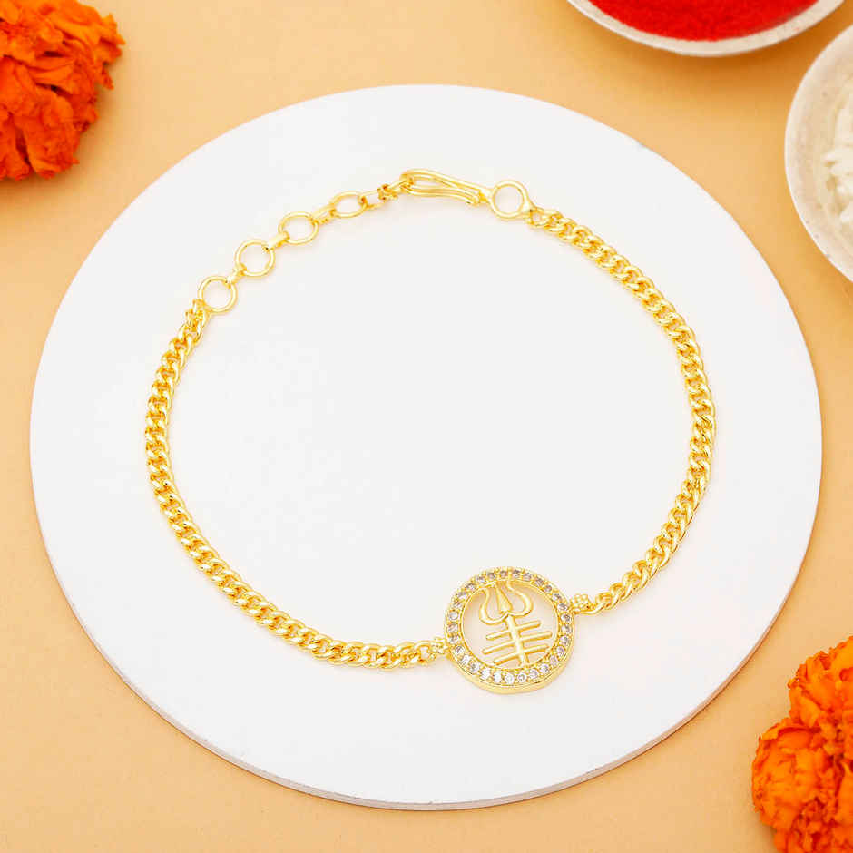 IGP Swastik and Trishul Rakhi Pack of 2 - Sacred and Symbolic