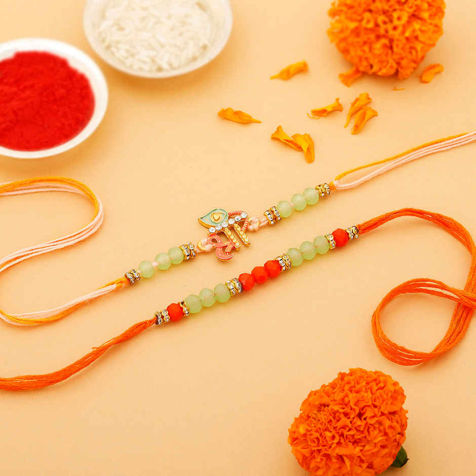 IGP Divine Meena And CZ Rakhi - Ornate and Luxurious