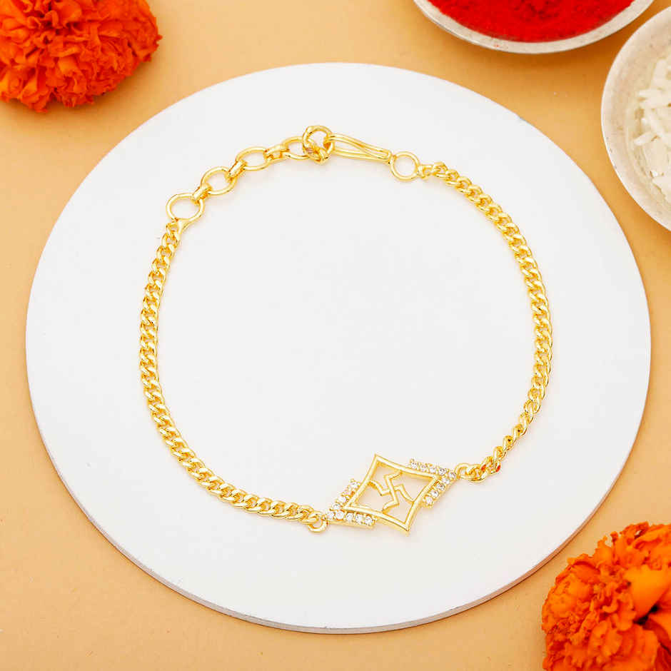 IGP Swastik and Trishul Rakhi Pack of 2 - Sacred and Symbolic