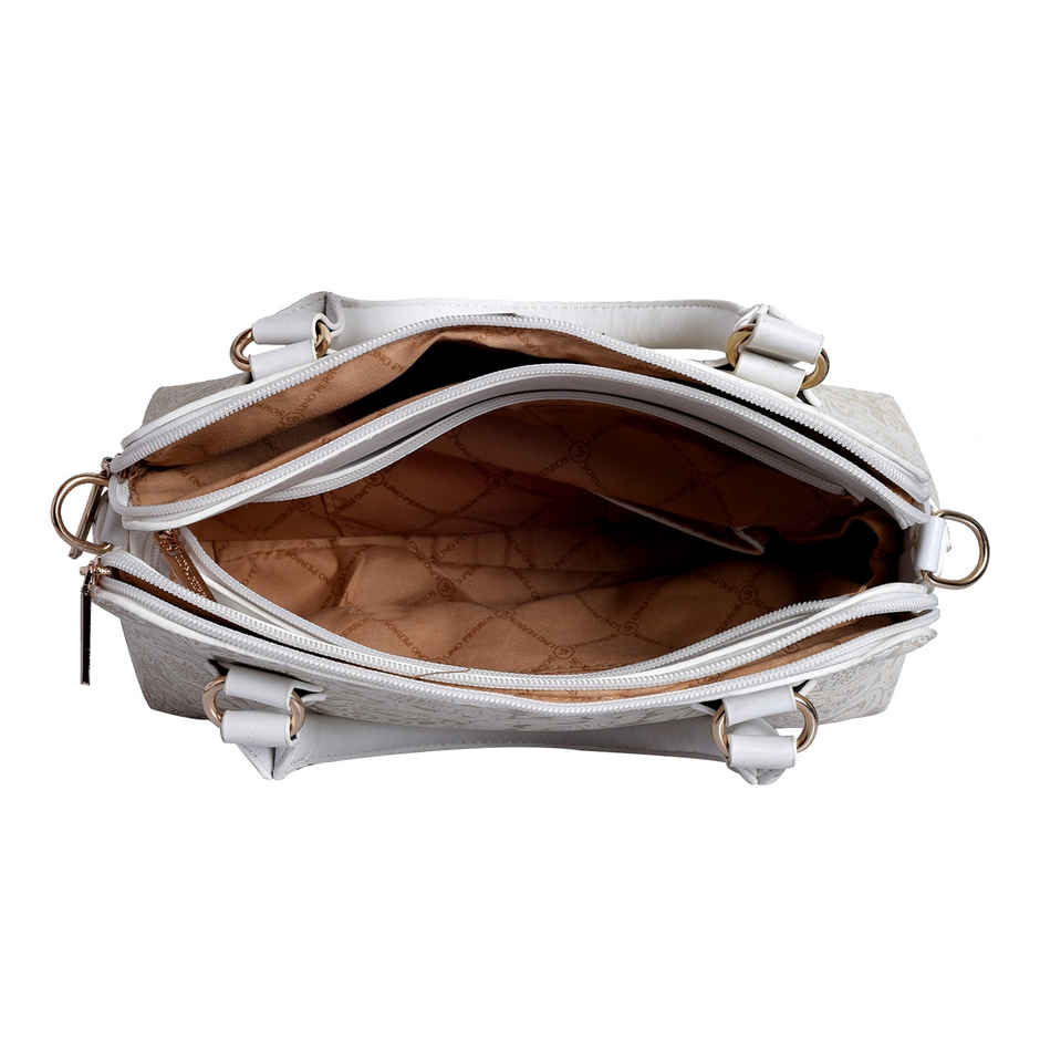 Lino Perros Women's Satchel Bag | White