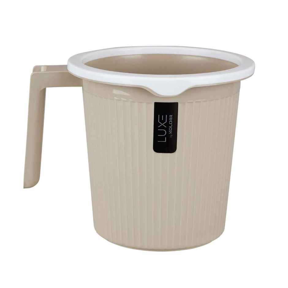 Kolorr Lux Bath Mug | Sand Stone | 1.5 L | Pack Of 1