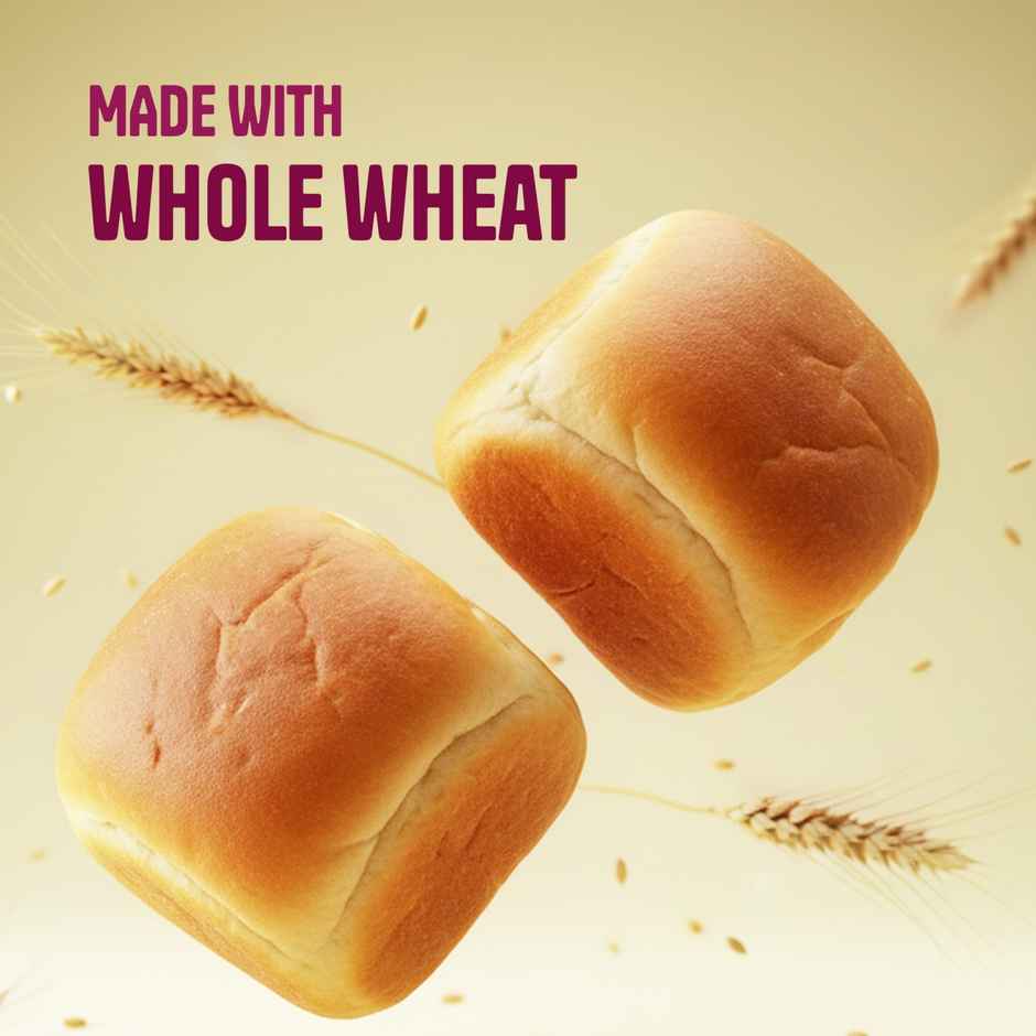 Protein Chef High Protein Pav Bun (Zero Maida, Multigrain) - Made with MP Sharbati Wheat