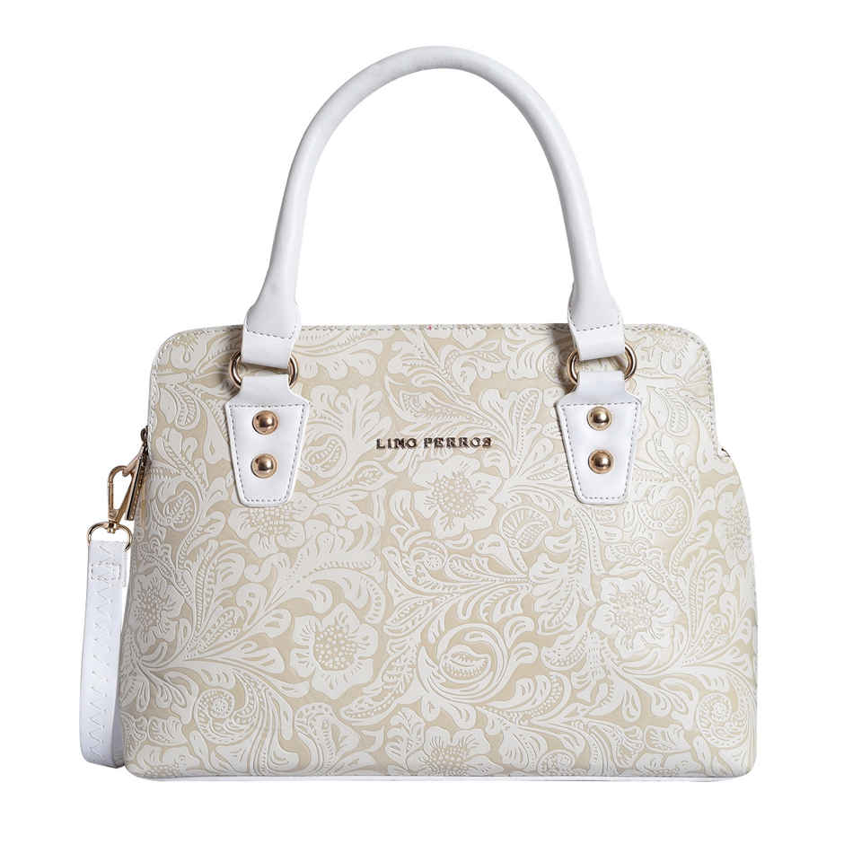 Lino Perros Women's Satchel Bag | White