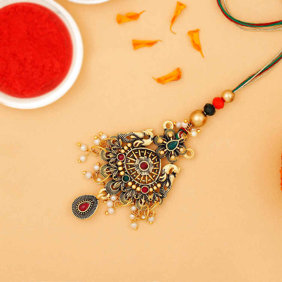 IGP Bhaiya Bhabhi Rajwada Rakhi - Regal and Elegant