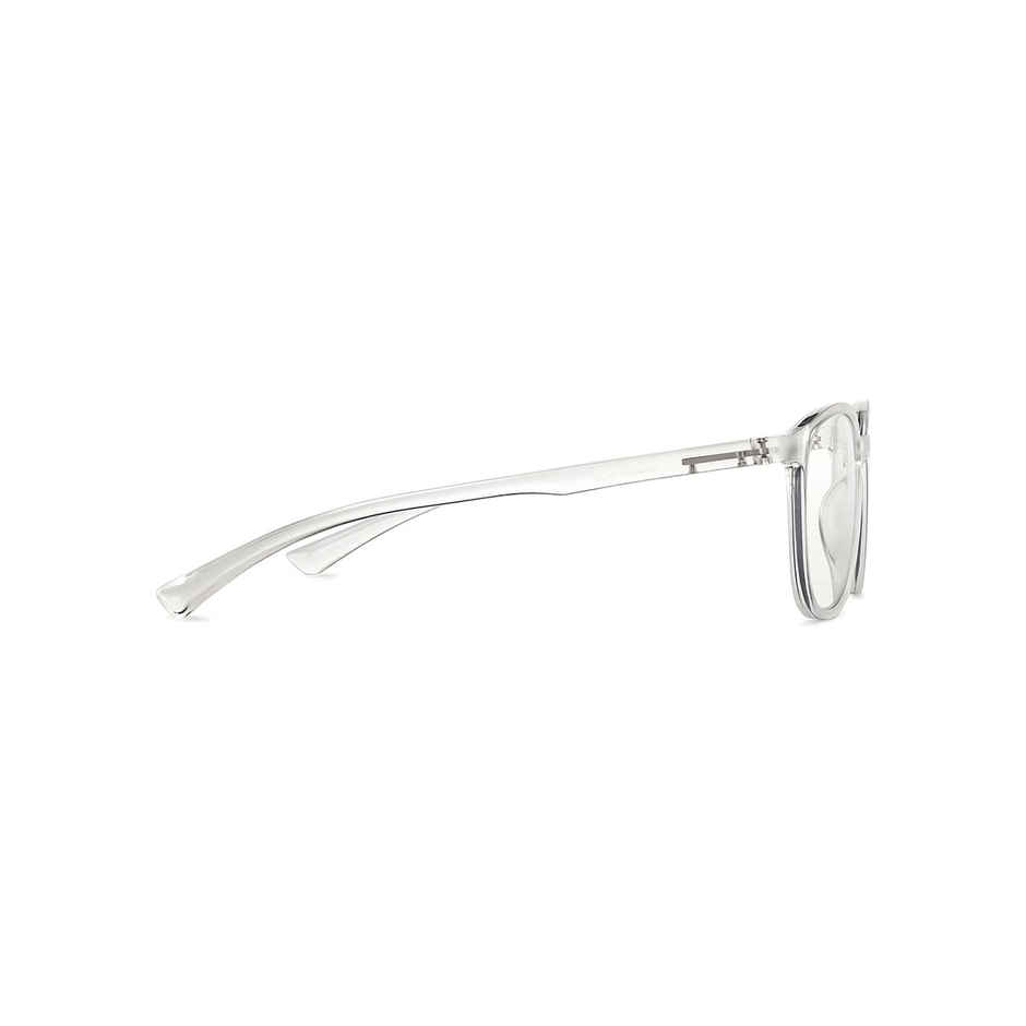 Lenskart Blu Unisex TR90 Computer Glasses | Crystal Transparent - M