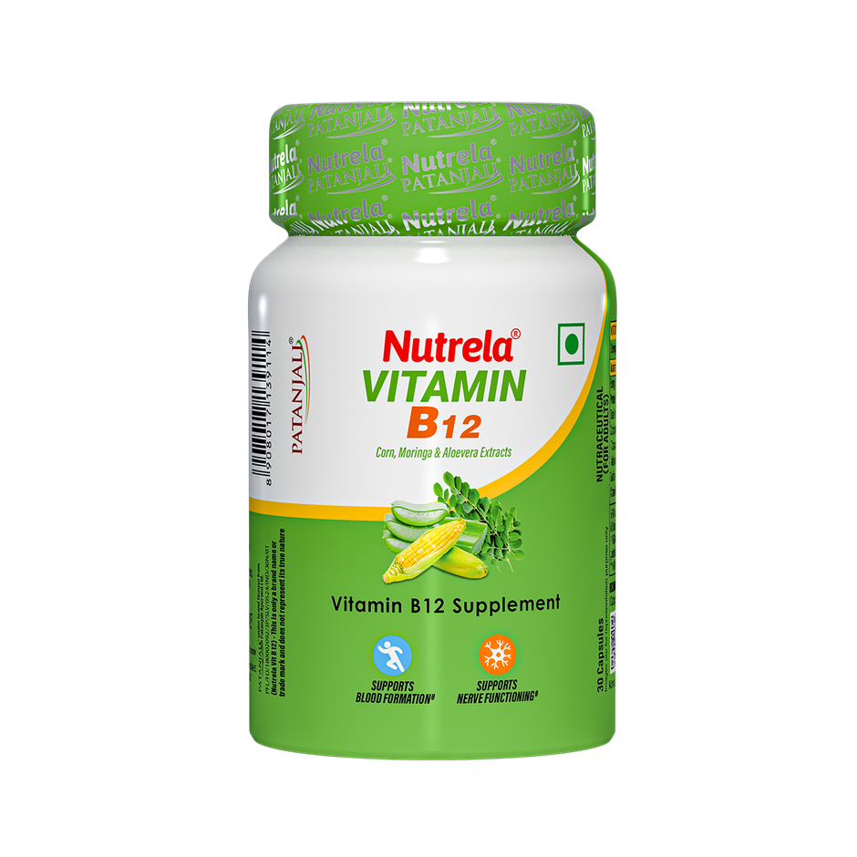Patanjali Nutrela Vitamin B12 Natural Capsules