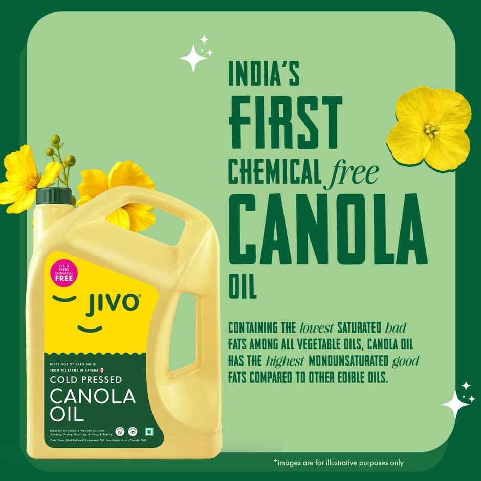 Jivo Canola Cold Pressed Edible Oil | Cooking Oil