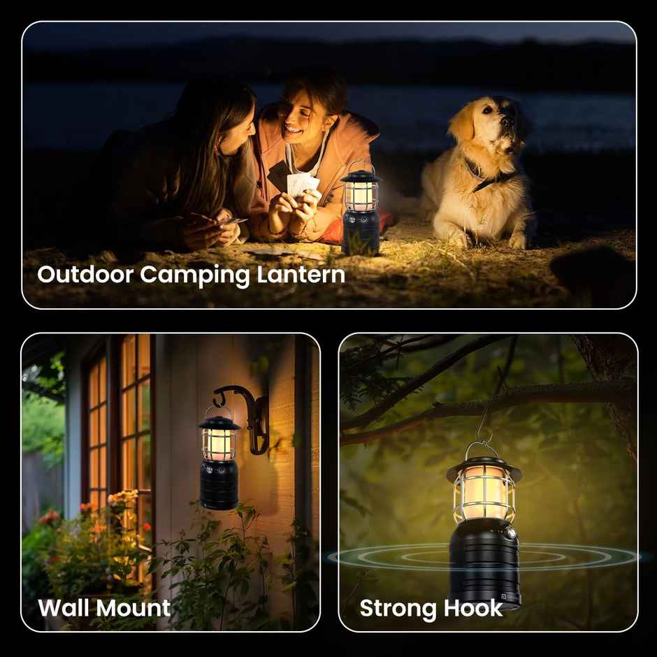 Portronics ilumi II 16W HD Sound Bluetooth Speaker with LED Lamp | Type-C | Black