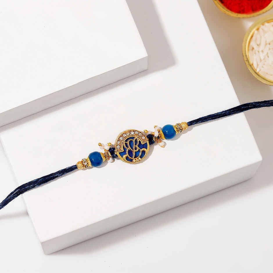 Ganesha Mother of Pearl Rakhi | IGP
