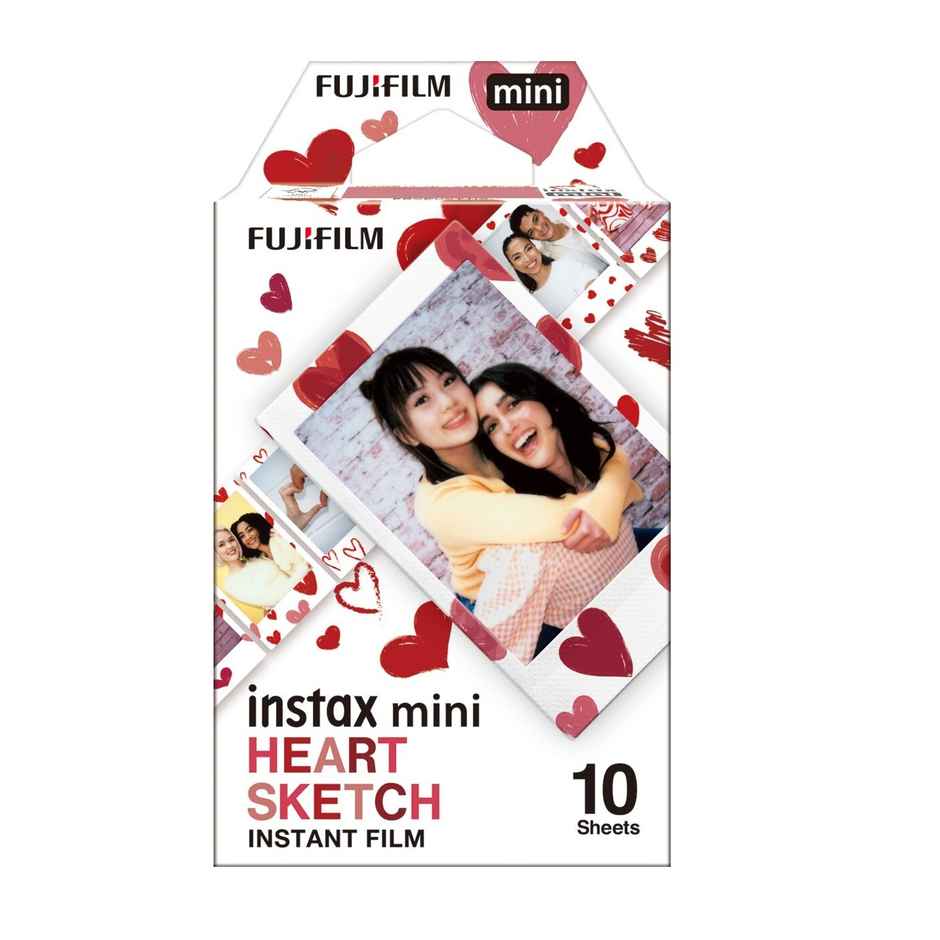 Fujifilm Instax Mini Film Heart Sketch | 10 Shots