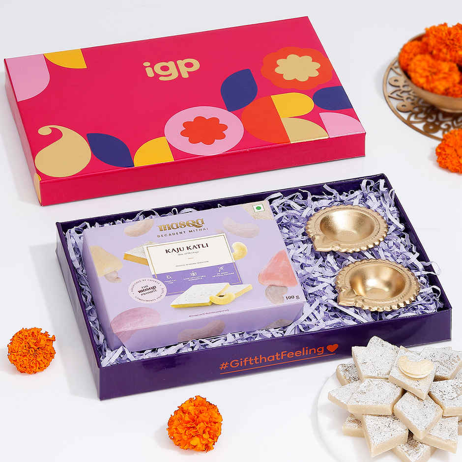 Diwali Sweets and Light Hamper | Kaju Katli | IGP