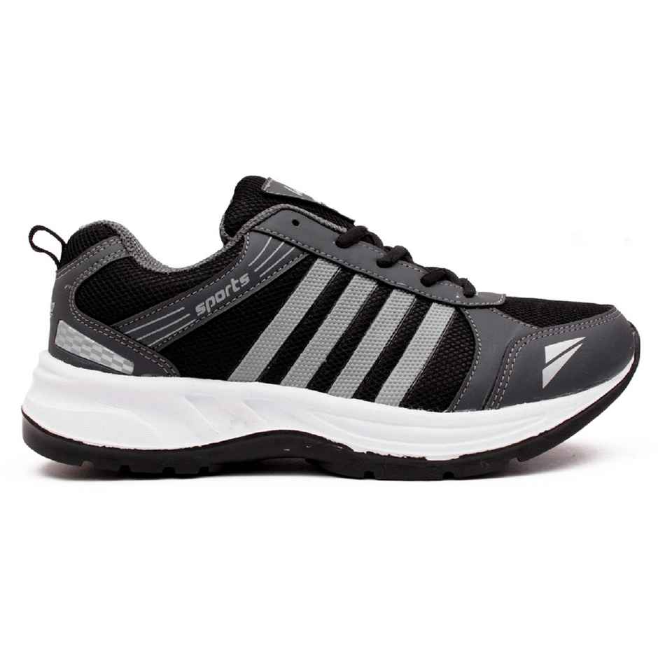 Asian Jio-13 Men Sports Shoes | Size-7 | Dark Grey & Black