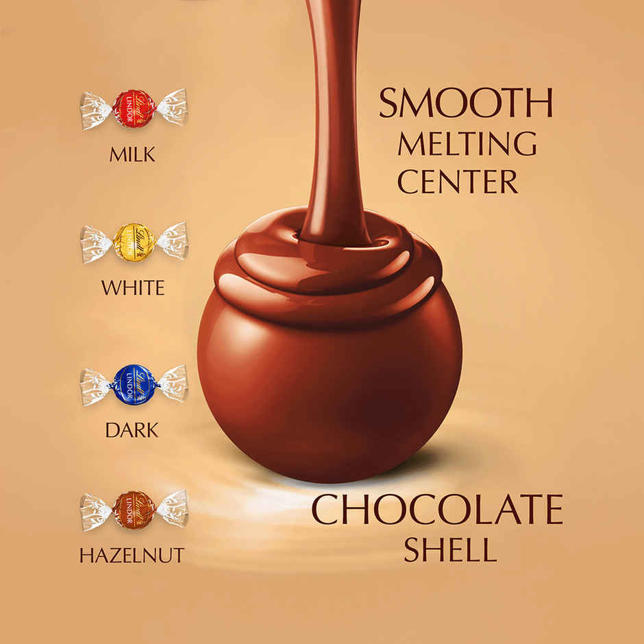 Lindt Lindor Smooth Melting Assorted Chocolates Cornet Combo