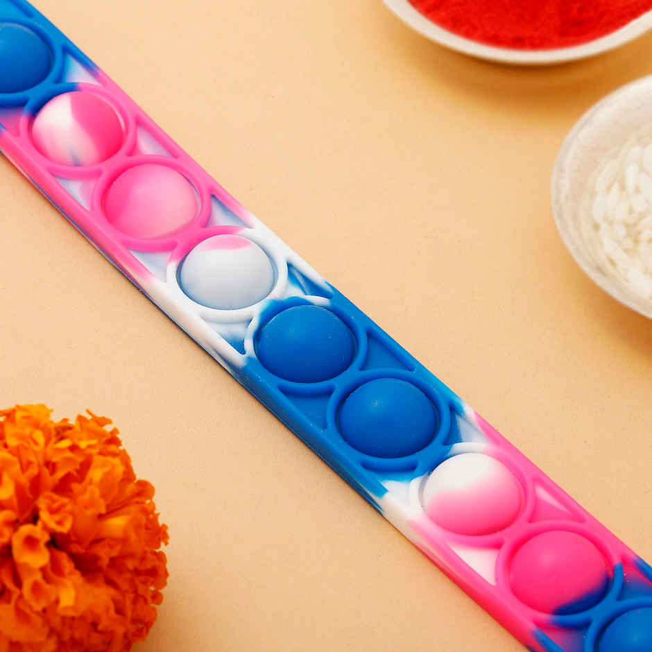 IGP Blue and Pink Silicone Bracelet Rakhi