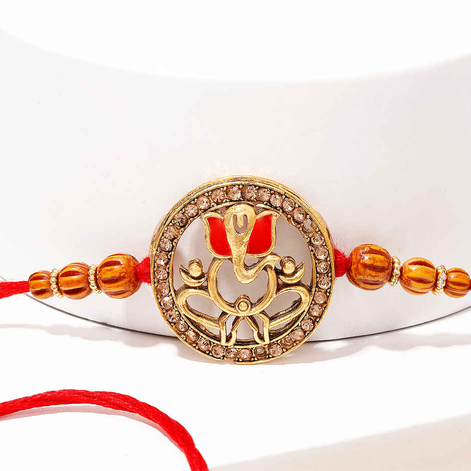 Rakhi for Brother | Shubh Ganpati Designer | Religious | Pack of 1 | IGP
