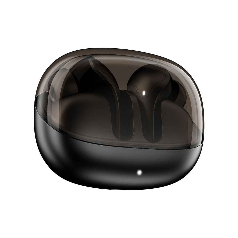 boAt Airdopes Plus 311 TWS, Glass Design, ENx, Fast Charge, 50h Battery Charcoal | Black