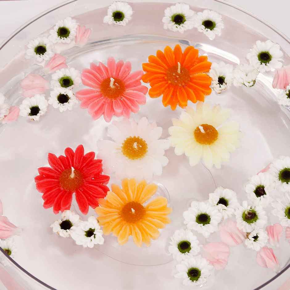 Flower Floating Candles | Pack Of 6 | IGP