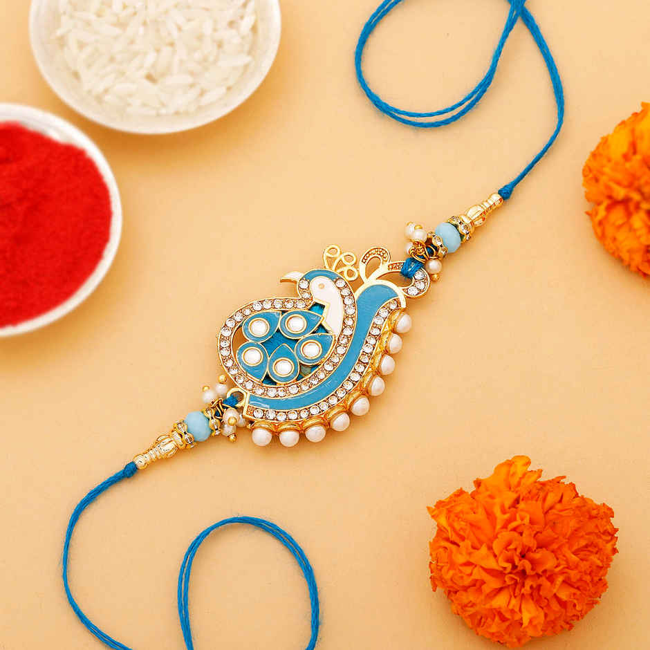 IGP Single Rakhi with Premium Pearls - Elegant and Refined