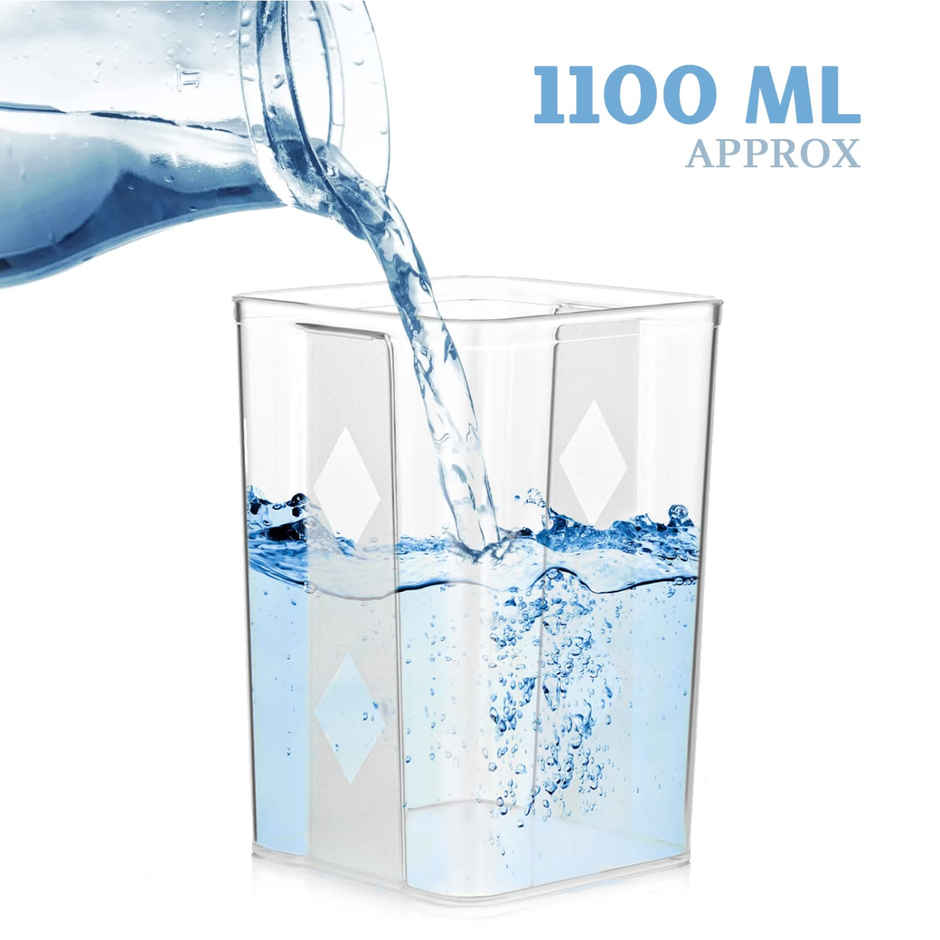 Zedak Plastic Air Tight Container Set | 1200 ml - 1 set (4 pcs)