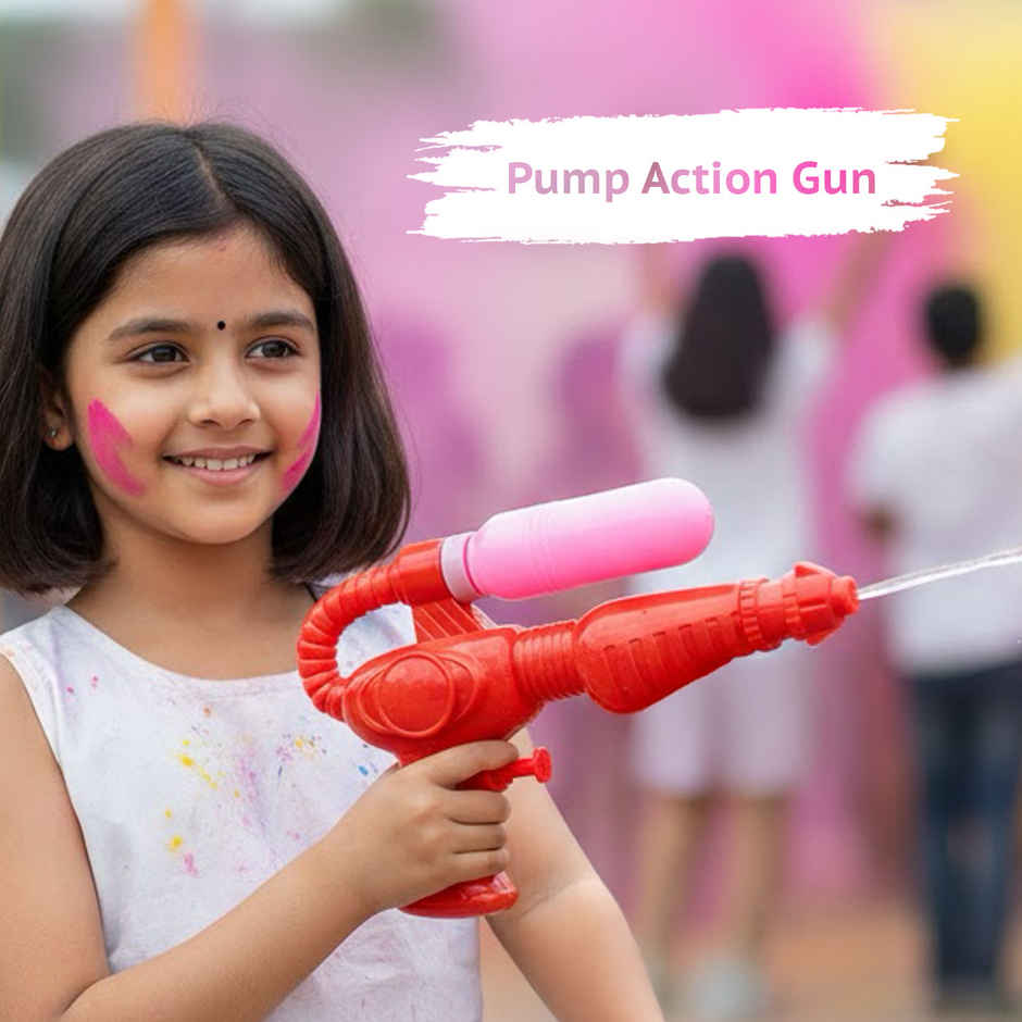 Water Toy Gun (1pc) & Holi Magic Water Balloon (3set) & Plastic Party Goggles (1pack) Combo