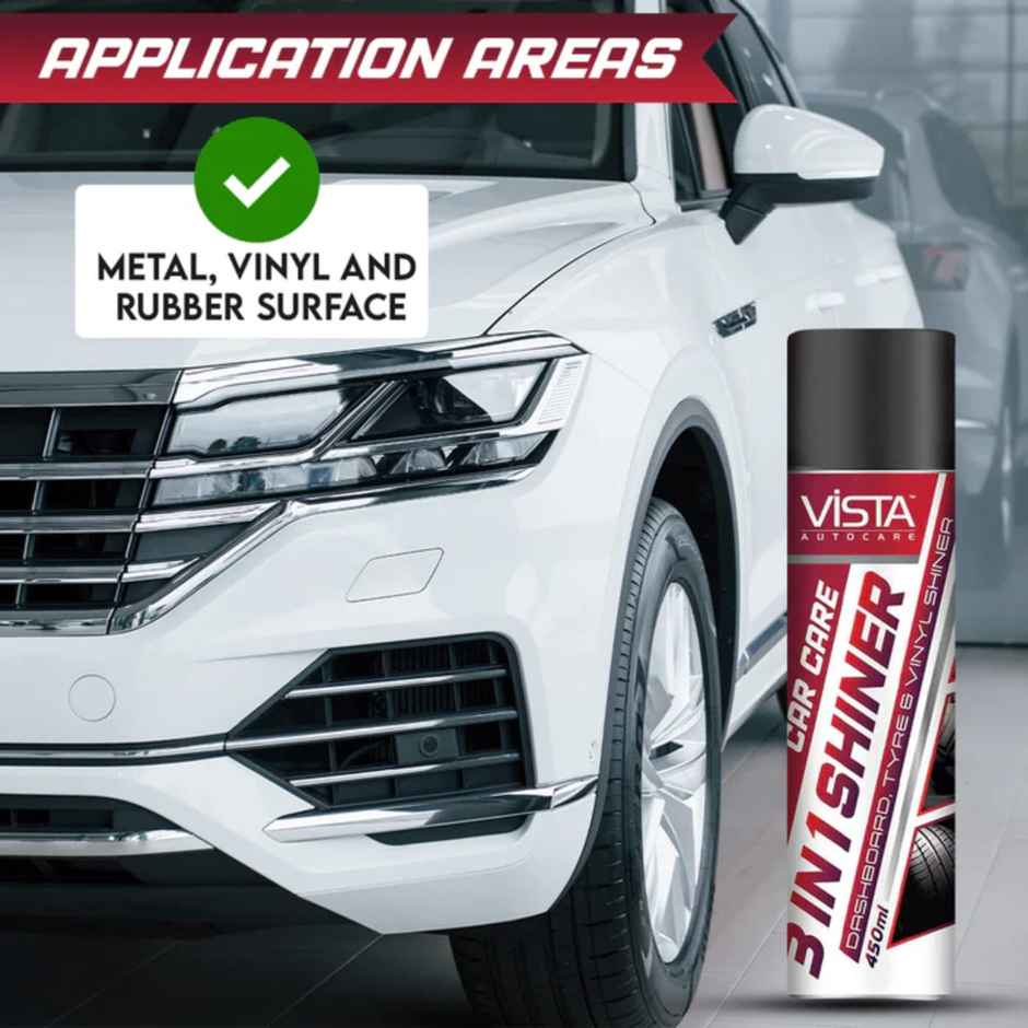 Vista Auto Care 3 in 1 Shiner For Car and Bike