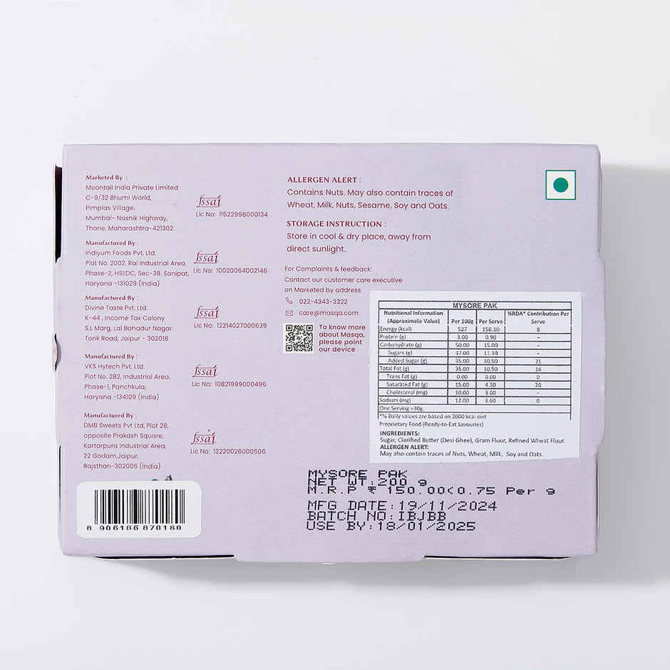 Masqa Desi Ghee Mysore Pak