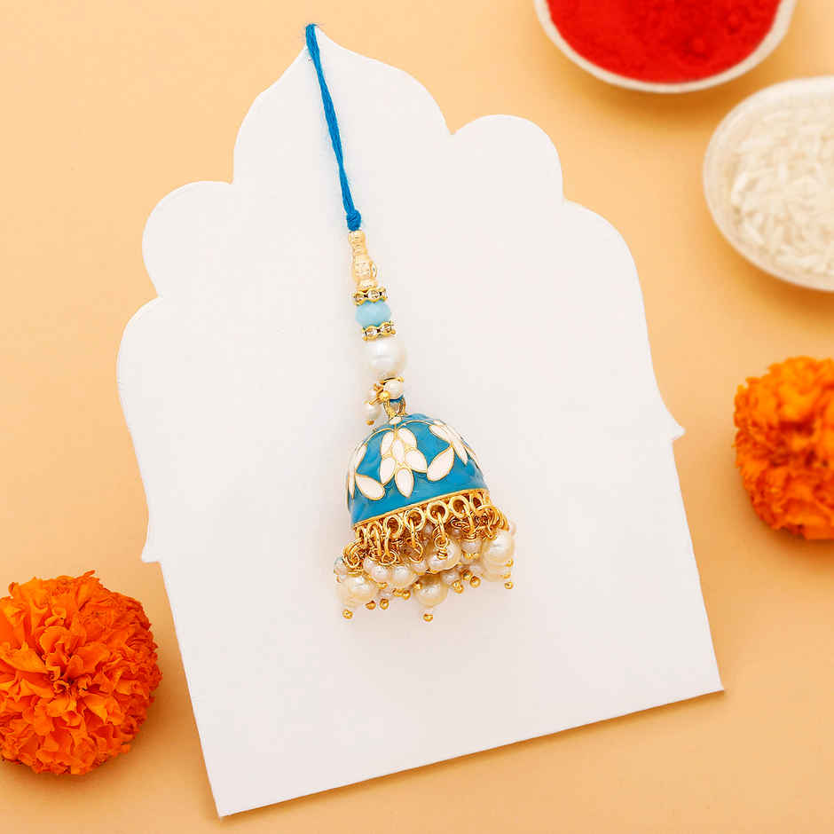 IGP Single Rakhi with Premium Pearls - Elegant and Refined