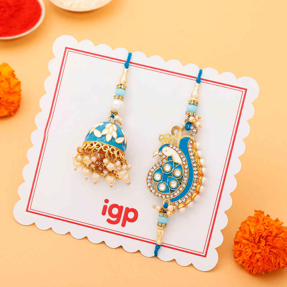 IGP Single Rakhi with Premium Pearls - Elegant and Refined