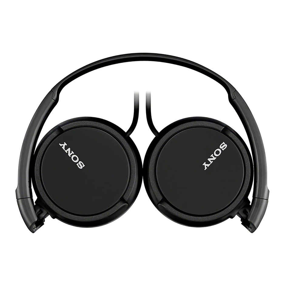 Sony Mdr-zx110ap Wired On-Ear Headphones | Tangle-free Cable | 3.5 mm Jack | Headset Mic- Black