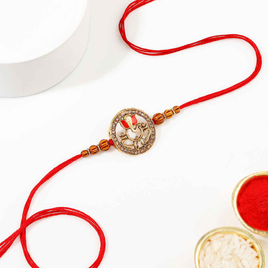 Shubh Ganpati Designer Rakhi | IGP