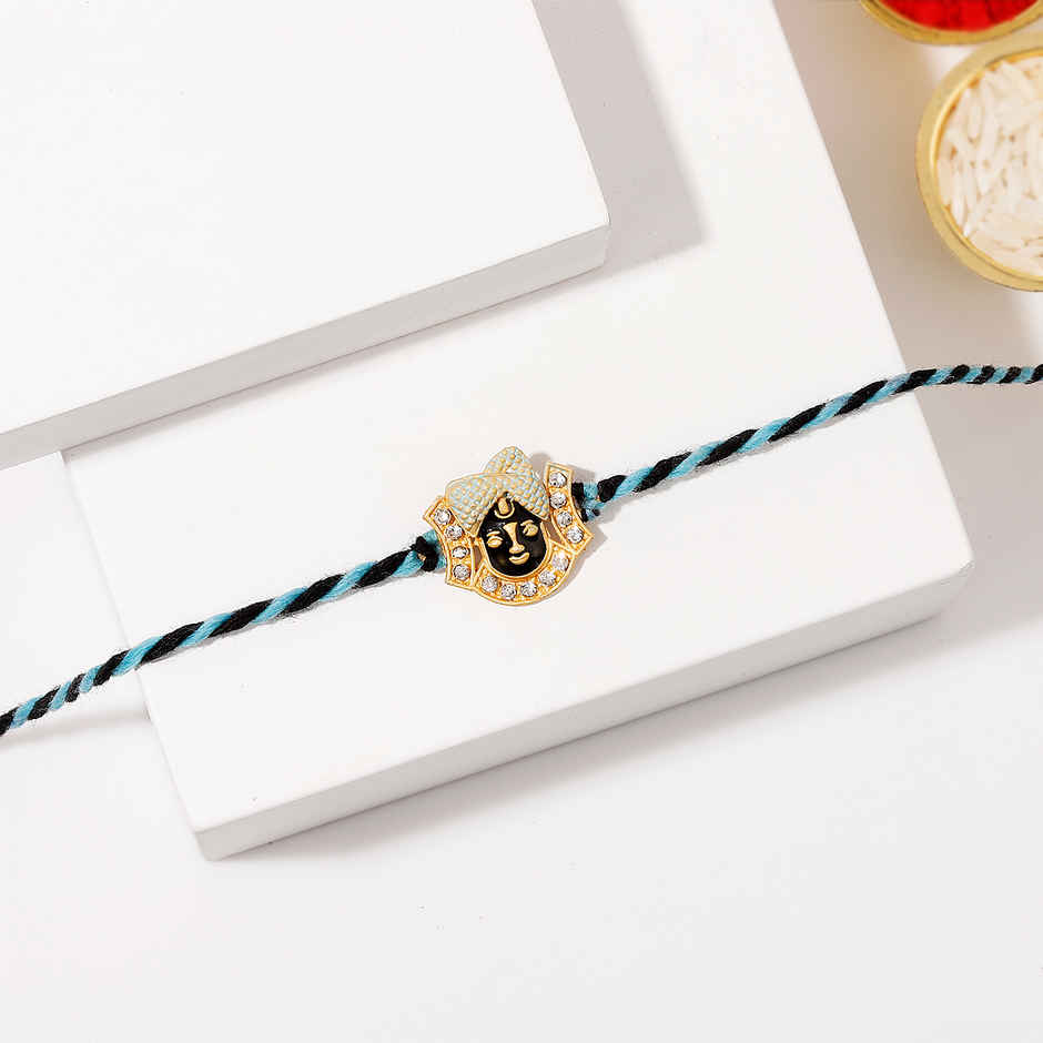 Stone Studded Shreenathji Rakhi | IGP
