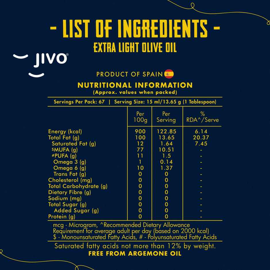 Jivo Daily Cooking Extra Light Olive Oil