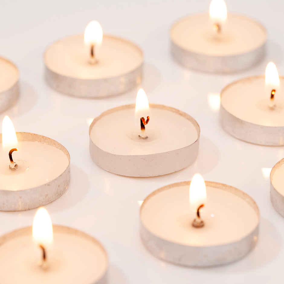 Tea Light Candle | Wax | Pack Of 10 | 8 g | IGP