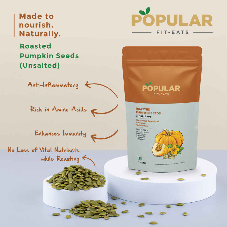 Popular Fit Eats Pumpkin Seeds - Roasted & Unsalted