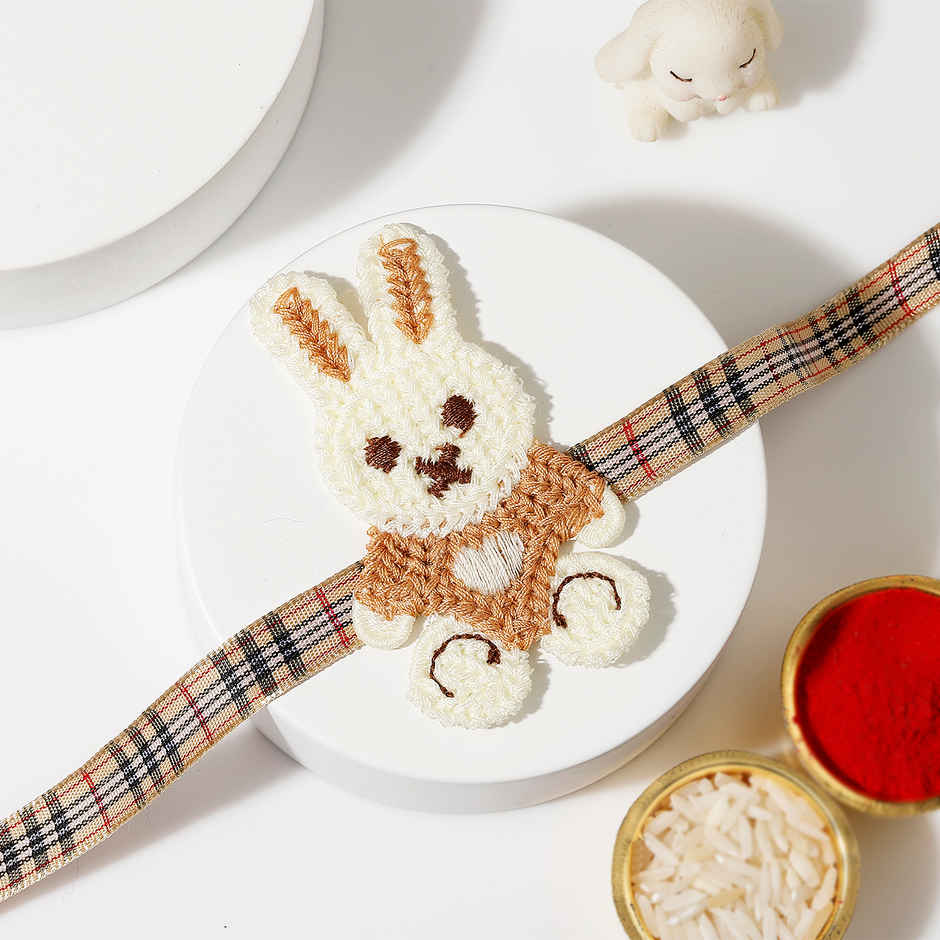 IGP Crochet Rabbit Kids Rakhi