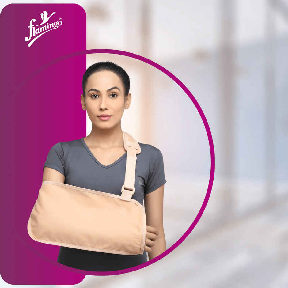 Flamingo Arm Sling Pouch Beige M