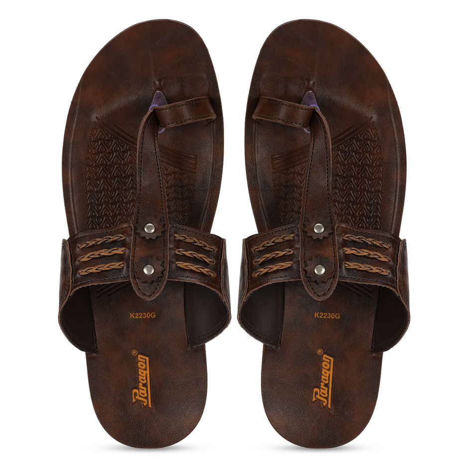 Paragon Men's Brown Pu Sandals PUK2230G UK 9