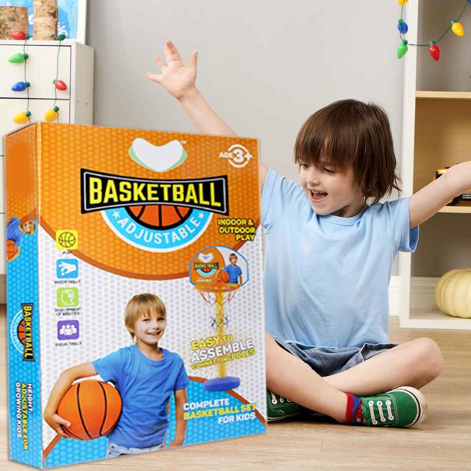 ToyBharat Basketball Adjustable | Assorted