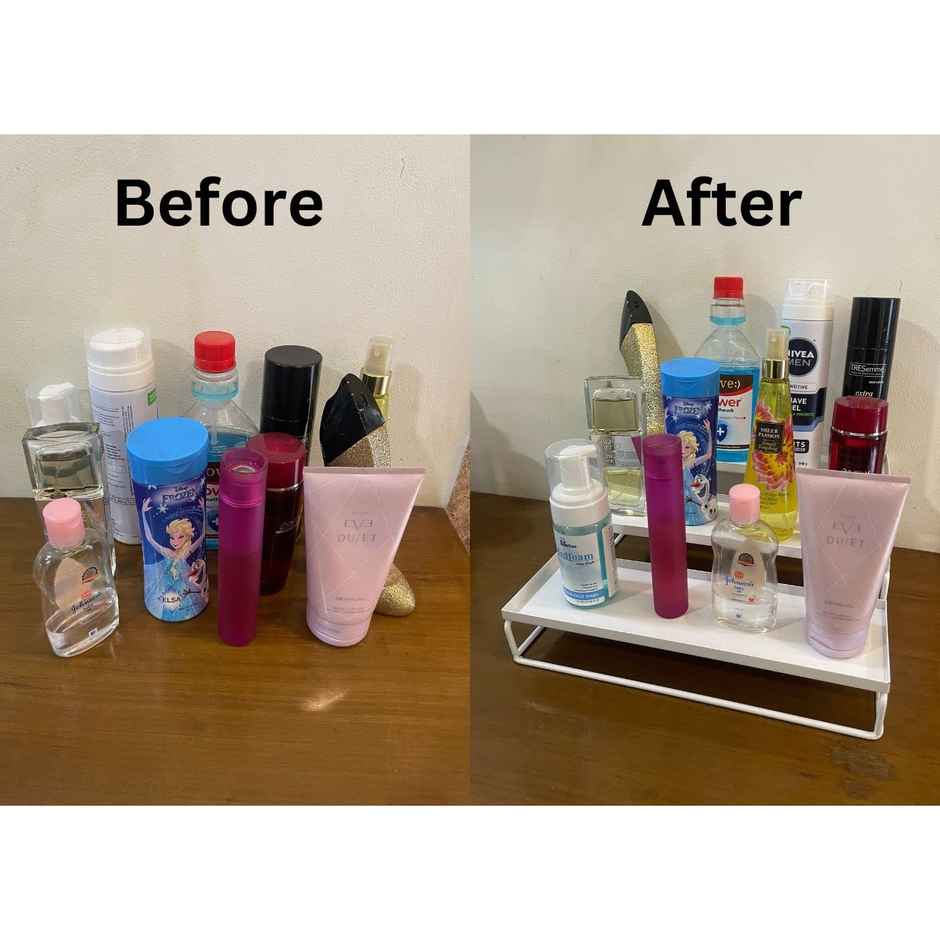 Go Hooked 3-Tier Step Standing Rack | White | Pack Of 1