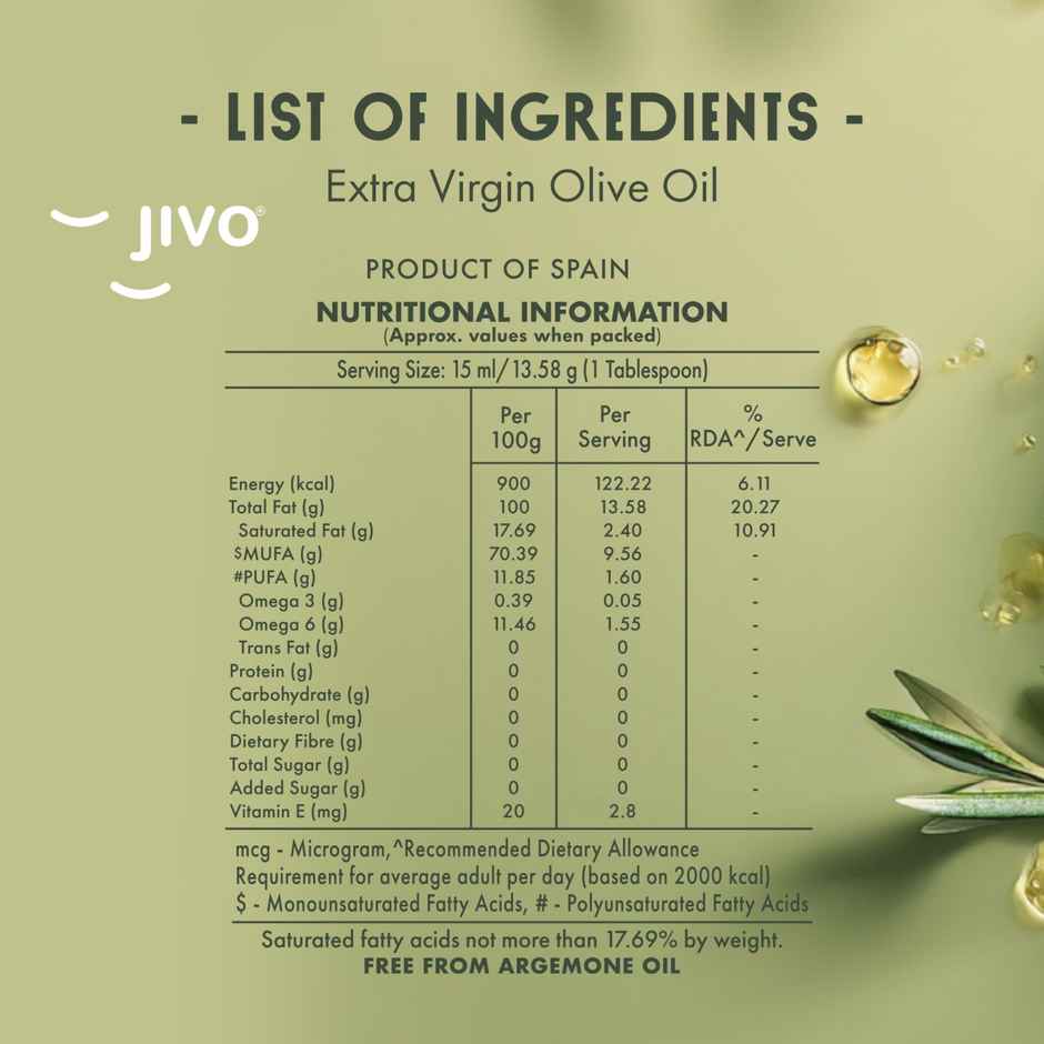 Jivo Extra Virgin Cooking Olive Oil