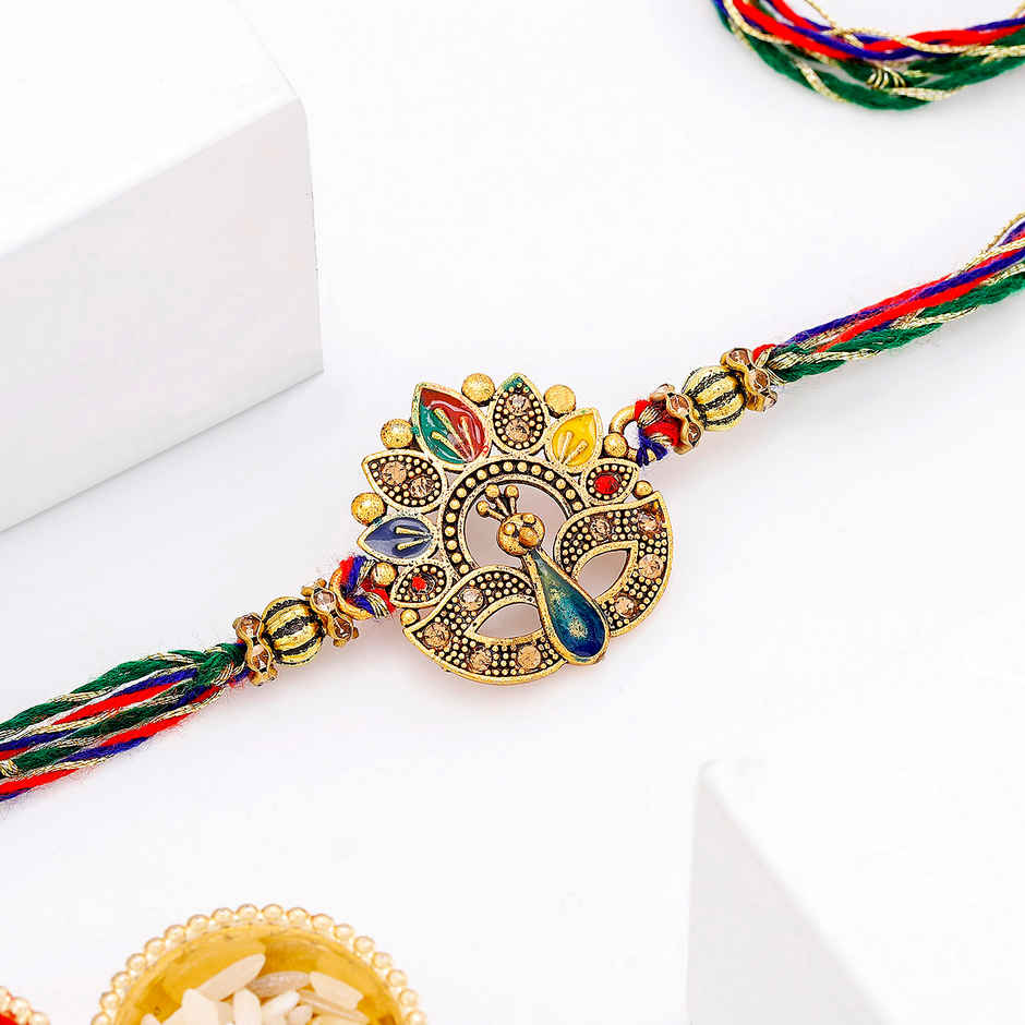 Peacock Beautiful Rakhi (IGP)
