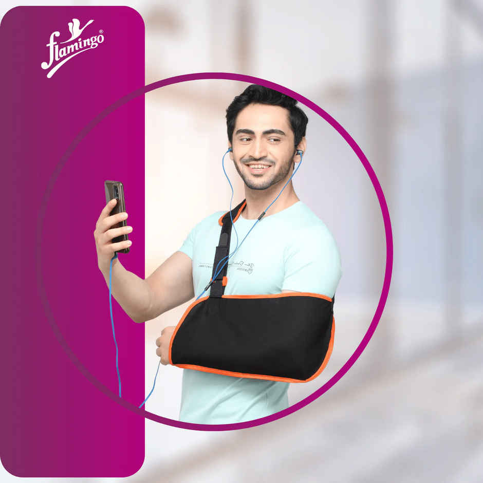 Flamingo Arm Sling Pouch Beige M