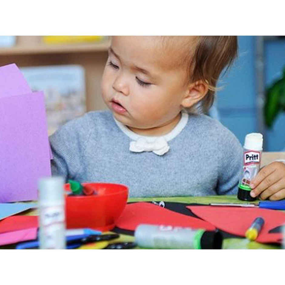Pritt Glue Stick | Safe & Child-Friendly | Ideal For School&Oiffice | Clear Glue - Pack Of 5