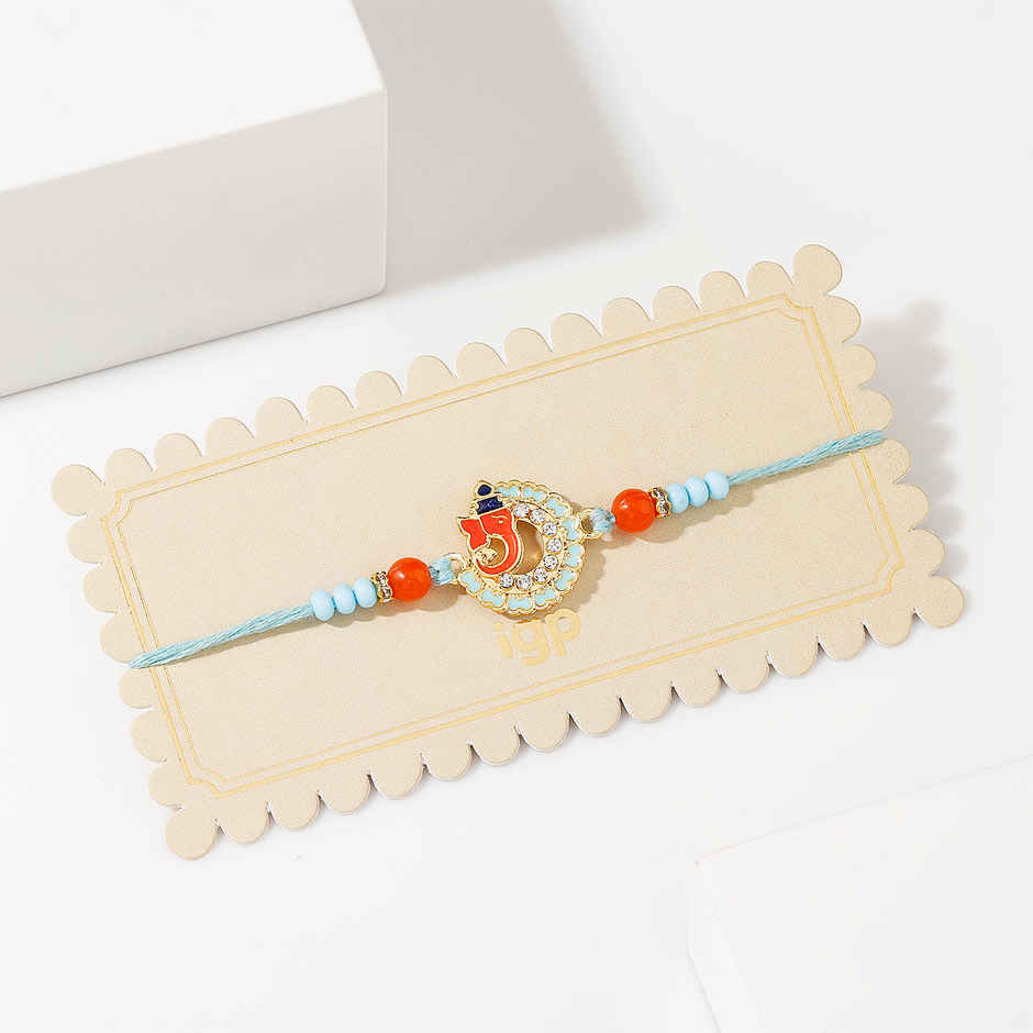 Stone Studded Ganpati Rakhi | IGP