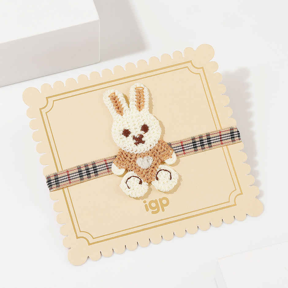 IGP Crochet Rabbit Kids Rakhi