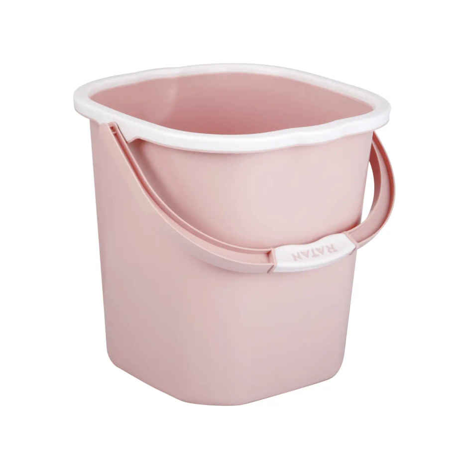 Ratan Plasticware Premia Bucket | 18 L | Diaso Pink