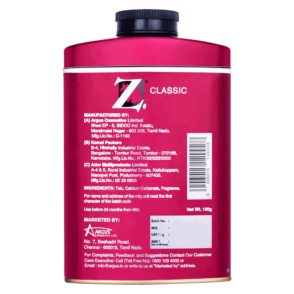 Z Magnetism For Men Talc