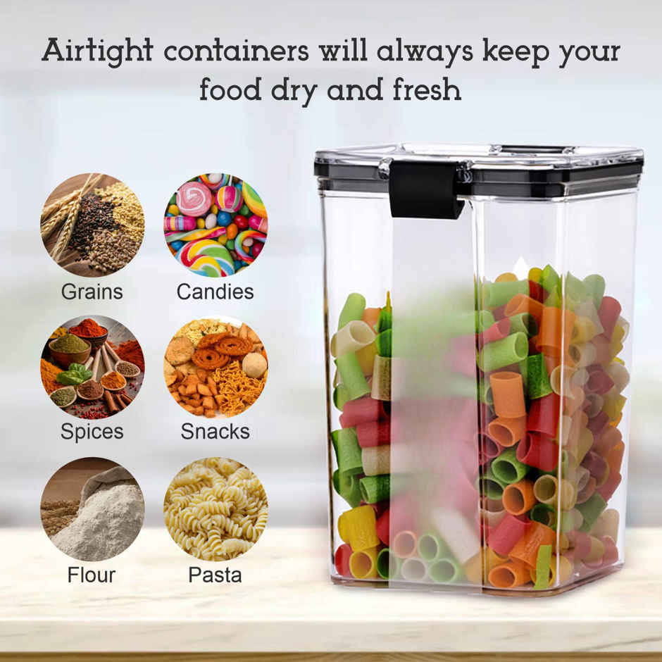 Zedak Plastic Air Tight Container Set | 1200 ml - 1 set (4 pcs)