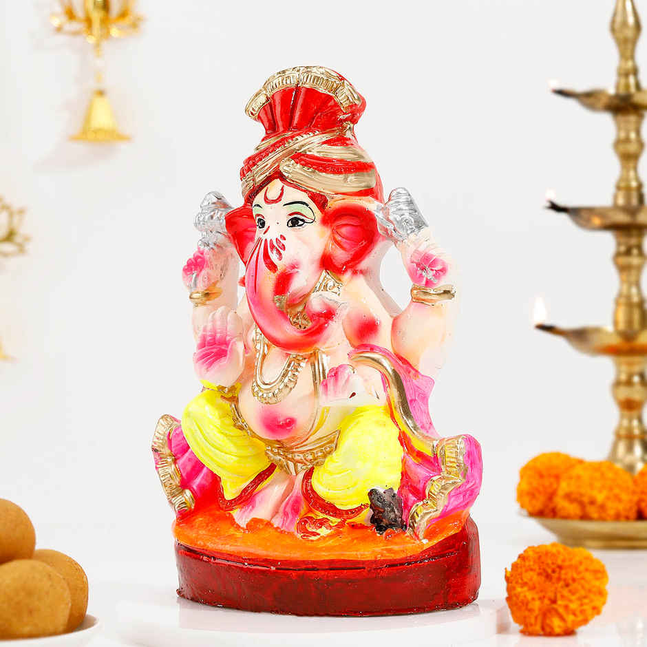 Eco-Friendly | Graceful Ganesha Idol | 8 inch | IGP